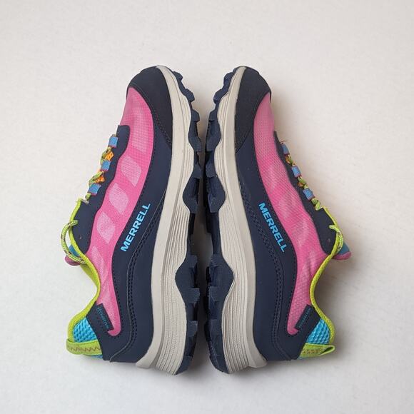 Merrell Moab Speed Low Waterproof Size 6 Youth Hiking Sneaker MulticolorMK166215 - Picture 3 of 8